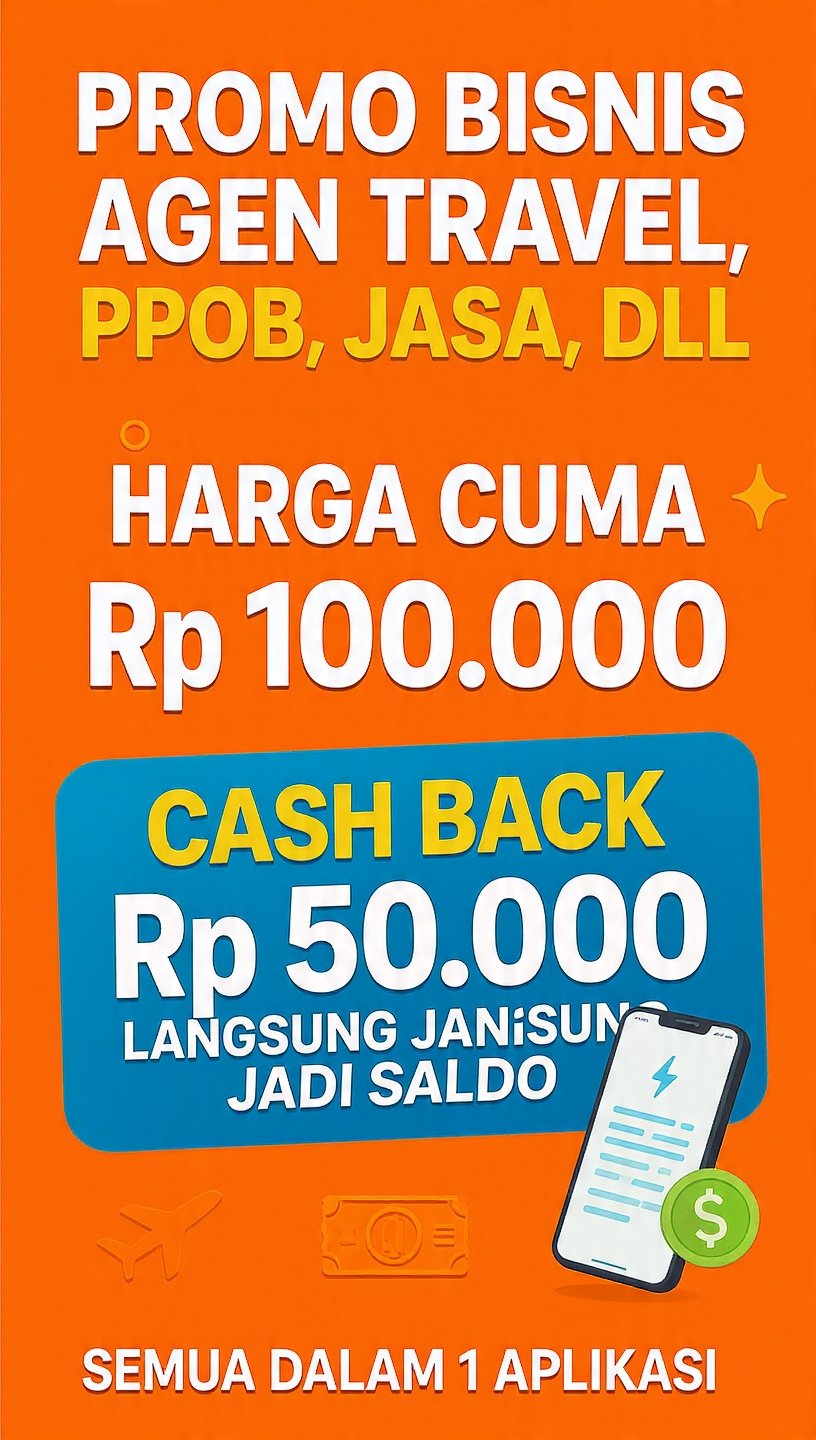 PROMO BISNIS TRAVEL MODEL RECEH TAPI HASIL JUTAAN, Fastpay Buka Peluang Usaha Rp 100 Ribu Dapat Cashback Rp 50 Ribu